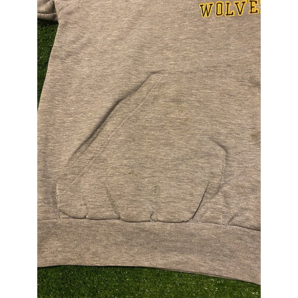 Vintage Cadre Athletic Michigan Wolverines arch hoodie sweatshirt XXL XL gray - Picture 8 of 13